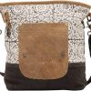 Myra Bag Myra Bag Pivot Upcycled Canvas & Leather Shoulder Bag S-1445 Shoulder Handbags