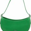 Lacoste Lacoste Top Grain Leather Halfmoon Bag Shoulder Handbags