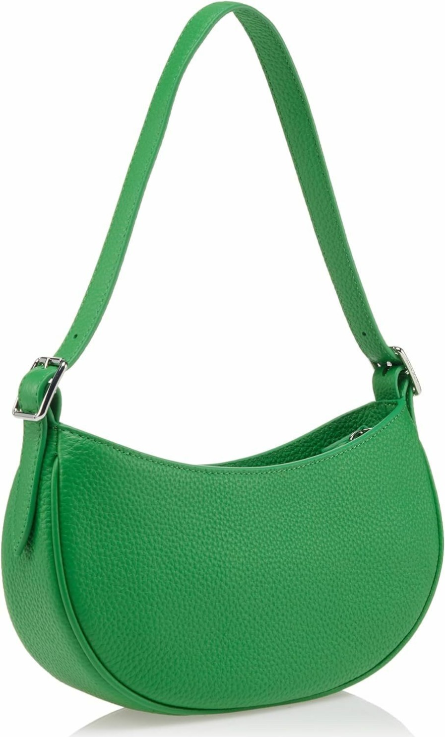 Lacoste Lacoste Top Grain Leather Halfmoon Bag Shoulder Handbags