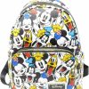 Loungefly Loungefly Disney The Fab 5 Mickey Minnie Allover Print Double Strap Shoulder Bag Purse Shoulder Handbags