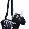 Nite closet Nite Closet Unicorn Purse For Women Gothic Bag Crossbody Shoulder Cute Fluffy Animal Halloween (Black) Shoulder Handbags