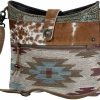 Myra Bag Myra Bag Placid Shoulder Teal Aztec Shoulder Handbags