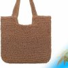 Yawagor Yawagor Straw Beach Bags For Women, Straw Woven Summer Beach Tote, Large Foldable Shoulder Handbag For Vacation Travel Shoulder Handbags