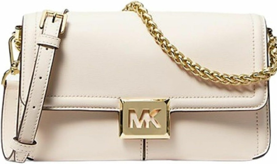 Michael Kors Michael Kors Sonia Medium Shoulder Bag Crossbody (Lt Cream) Shoulder Handbags