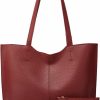 Ashioup Tote Bags For Women With Small Purse Set Faux Leather Handbag Zipper Shoulder Bag Shoulder Handbags