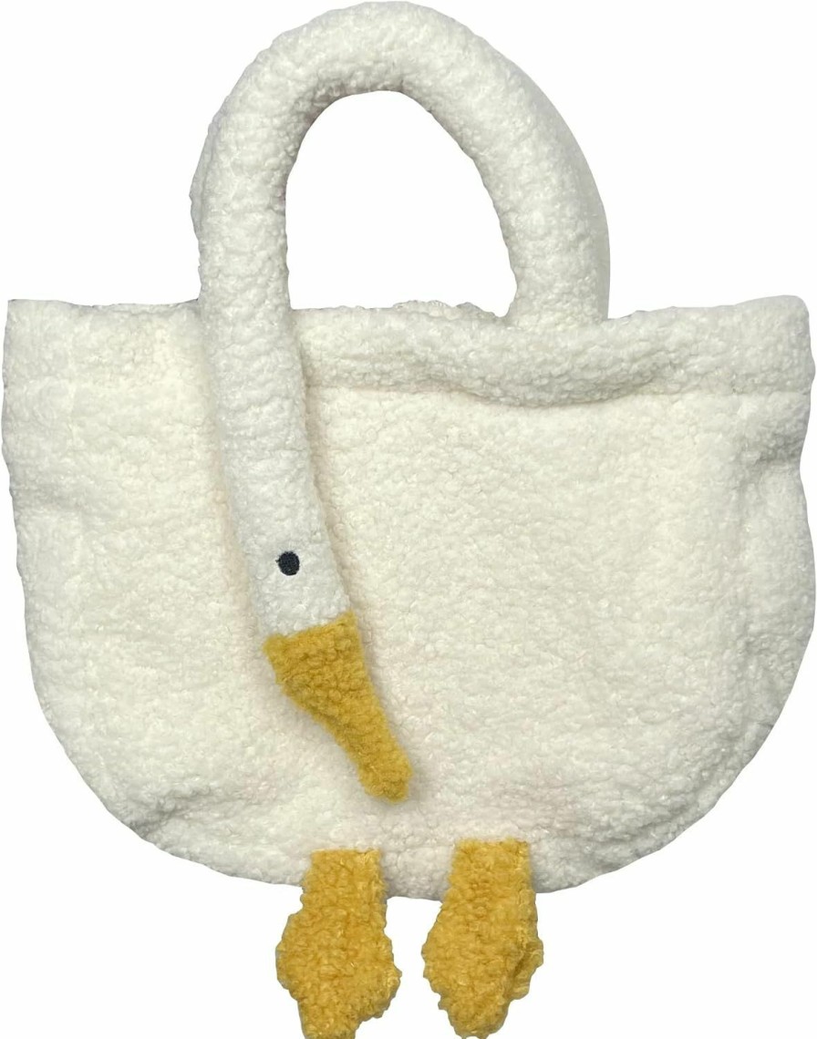 XACKWUERO Xackwuero Women Cute Plush Goose Bag Funny Novelty Goose Purse Tote Handbag Shoulder Shopper Bag Shoulder Handbags