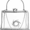 Rkrouco Rkrouco Women'S Clear Purse Acrylic Clear Clutch Bag, Shoulder Handbag With Removable Chain Shoulder Handbags