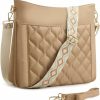 BBCREAT Bbcreat Quilted Crossbody Bags For Women, Nylon Crossbody Purse For Women, Trendy Shoulder Handbag Quilted Bag With Two Strap Shoulder Handbags