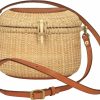 Teng Tian Teng Tian Nantucket Purse Basket Women Purse Handwoven Cane-On-Cane Crossbody Bag Beach Purse Handmade Basket Handbags Vacation Essentials Must Haves Shoulder Handbags