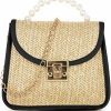 CHARMORE Charmore Crossbody Bag For Women Small Straw Beach Shoulder Bag Stylish Woven Bags Travel Handbags Shoulder Handbags