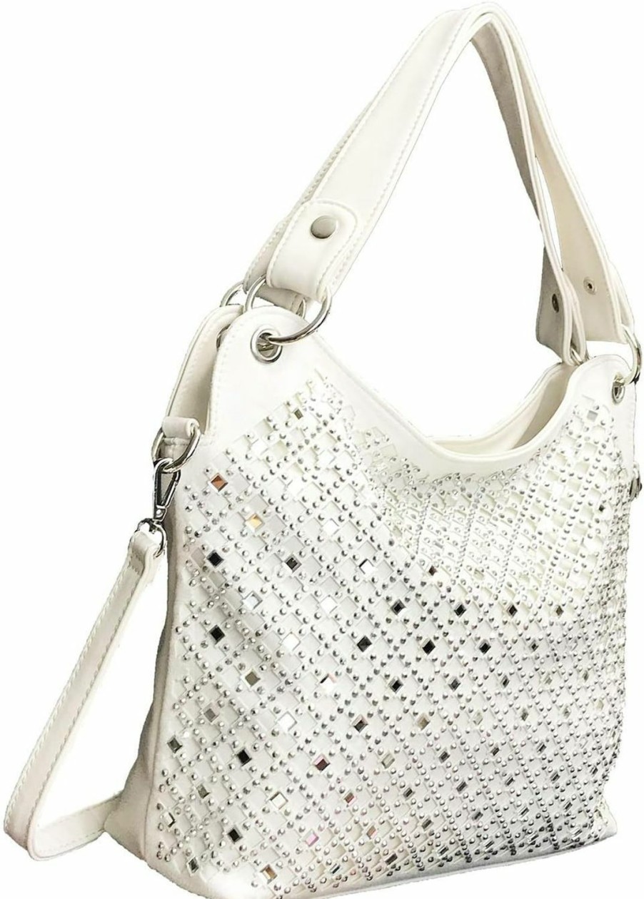 Zzfab Zzfab Mirror Rhinestone Bling Purse Shoulder Handbags