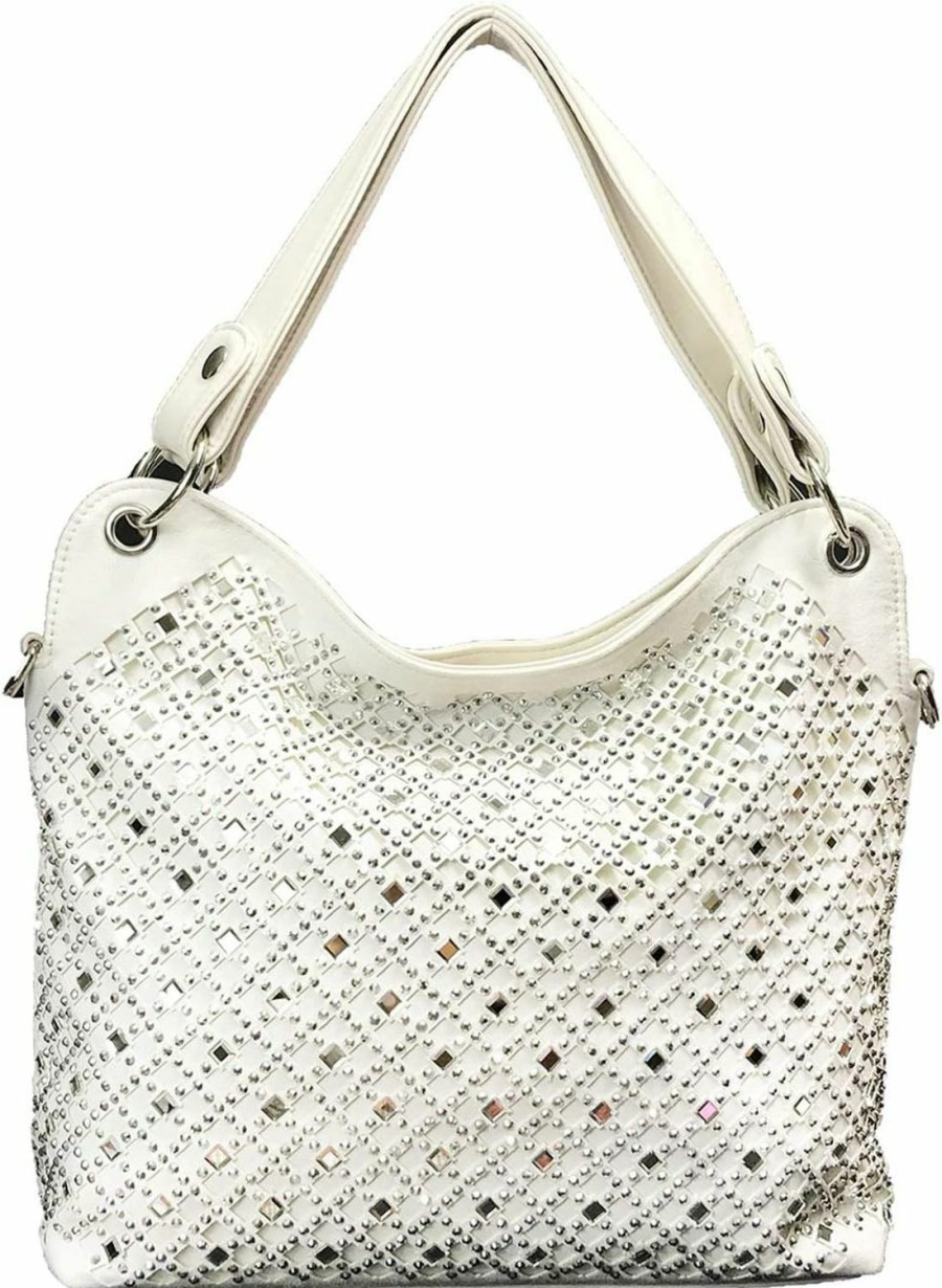 Zzfab Zzfab Mirror Rhinestone Bling Purse Shoulder Handbags