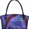 Anna by Anuschka Anna By Anuschka Women'S Hand-Painted Leather Wide Tote Shoulder Handbags