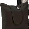 TBF (6 Pack) Set Of 6 Heavy Canvas Large Tote Bag With Zippered Closure (Black) Shoulder Handbags