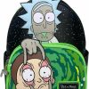 Loungefly Loungefly Rick And Morty Glow In The Dark Womens Double Strap Shoulder Bag Purse Shoulder Handbags