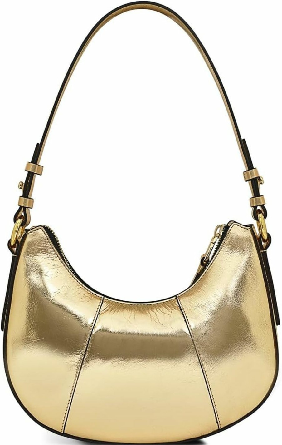 RADLEY Radley London Bliss Crescent - Metallic Women'S Leather Shoulder Bag- Small Size Purse - Women'S Shoulder Handbag Shoulder Handbags