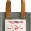 True Religion True Religion Tote Bag, Women'S Mini Travel Shoulder Purse Handbag With Adjustable Strap, Sage Shoulder Handbags