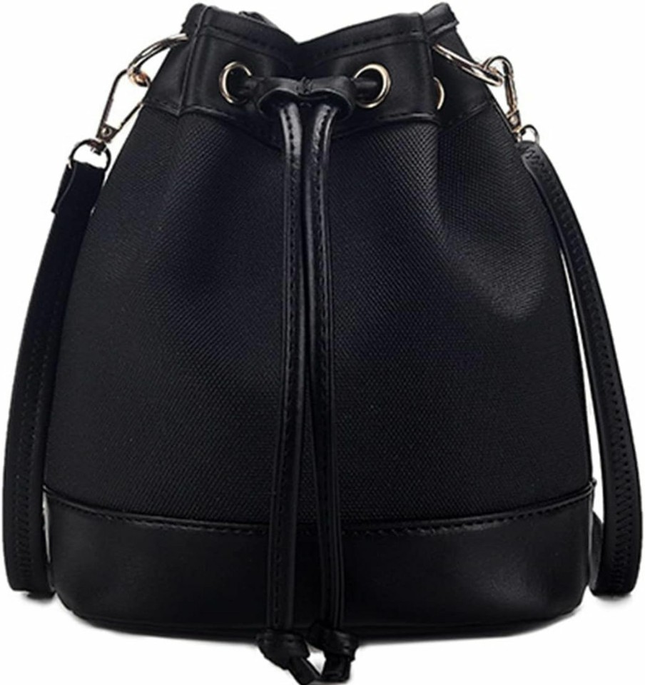 Dolce Na Dolce Na Womens Mini Bucket Bag Leather Drawstring Purse Tassel Crossbody Shoulder Bag Shoulder Handbags