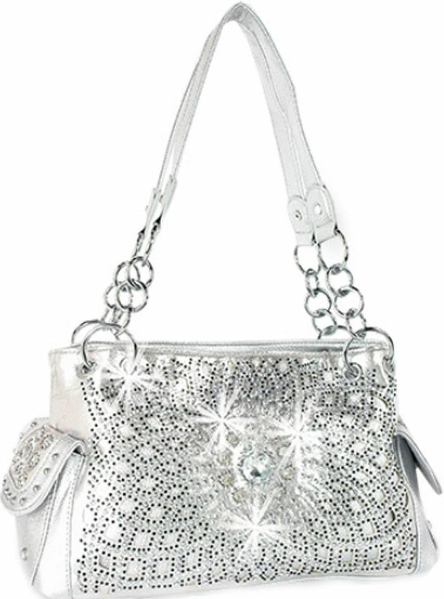 Zzfab Zzfab Starburst Concealed Carry Purse Rhinestone Western Handbag Shoulder Handbags