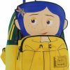 Loungefly Loungefly Laika Coraline Raincoat Cosplay Womens Double Strap Shoulder Bag Purse Shoulder Handbags