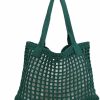 ENBEI Enbei Womens Large Beach Tote Bags Shoulder Handbags Knit Bag Tote Bag Aesthetic For Beach Crocheted Tote Cute Tote Bags Shoulder Handbags