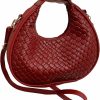 Floerns Floerns Women'S Crossbody Bag Leather Weave Small Handbag Retro Crescent Bag Shoulder Handbags