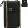 PORT&LOTUS Port&Lotus Small Crossbody Bags For Women Cell Phone Purse Wallet Women'S Handbags With 2 Strap(Chain Strap+Pu Leather Strap) Shoulder Handbags