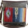 Myra Bag Myra Bag Technicolor Shoulder Bag Upcycled Cotton & Hair Leather S-3060 Shoulder Handbags