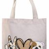 BDPWSS Bdpwss English Bulldog Tote Bag For Women Bulldog Mom Gift Bulldog Owner Gift Peace Love Bulldog Canvas Shoulder Bag Shoulder Handbags