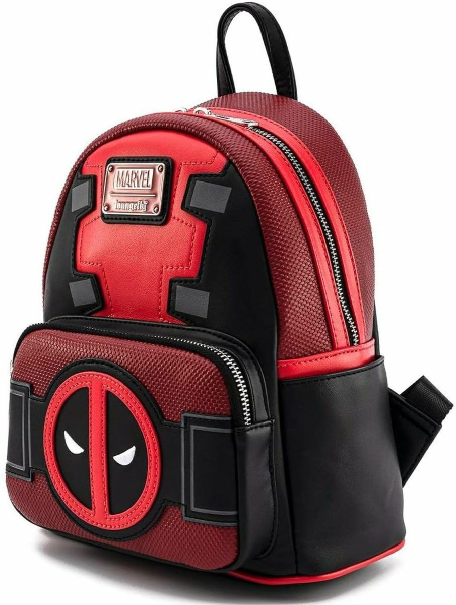 Loungefly Loungefly Deadpool Merc With A Mouth Cosplay Womens Double Strap Shoulder Bag Purse Shoulder Handbags