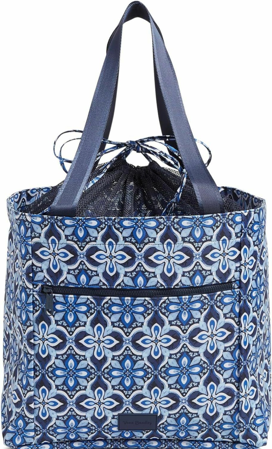 Vera Bradley Women'S Recycled Lighten Up Reactive Drawstring Family Tote Bag Shoulder Handbags