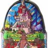 Loungefly Loungefly Disney Princess Castle Series Belle Womens Double Strap Shoulder Bag Purse, One Size, Multicolor Shoulder Handbags