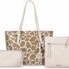 Montana West Montana West 3Pcs Handbag Set Leopard Print Tote Bag For Women Shoulder Handbags