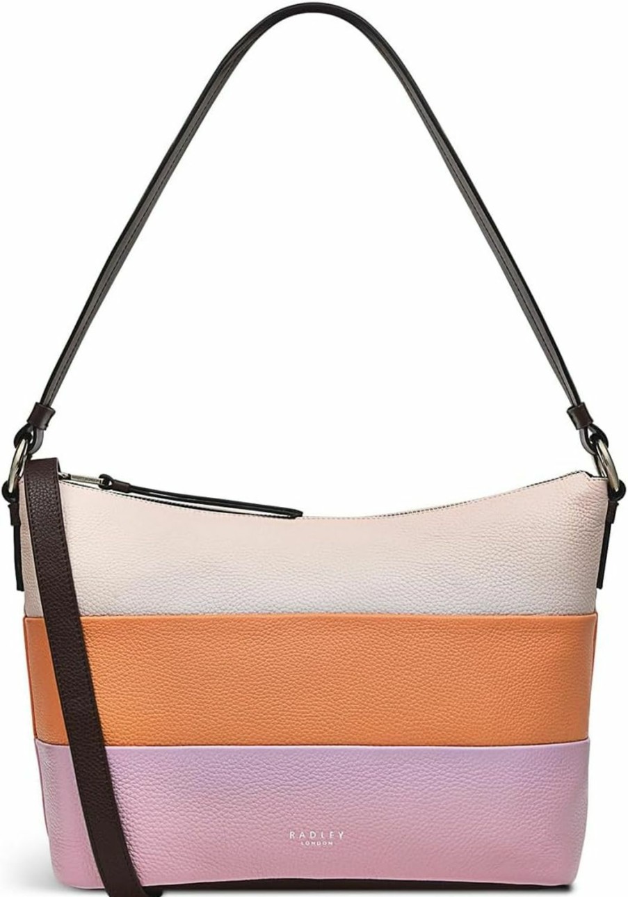 RADLEY Radley London - Lyme Terrace - Stripe -Women'S Leather Medium Shoulder Bag - Medium Size Purse - Women'S Shoulder Handbag Shoulder Handbags