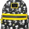 Loungefly Loungefly Peanuts Snoopy And Charlie Brown Allover Print Womens Double Strap Shoulder Bag Purse Shoulder Handbags