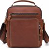 JOYIR Joyir Men'S Genuine Leather Shoulder Bag Messenger Crossbody Bag For Travel Work Business Leather Purse Shoulder Handbags