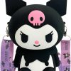 CZZLYJ Czzlyj Kawaii Kuromi Shoulder Bag, Anime Crossbody Bag With Adjustable Shoulder Strap, Cute Wallet Purse With Zipper, Lovely Cartoon Accessories For Grils Gifts Shoulder Handbags