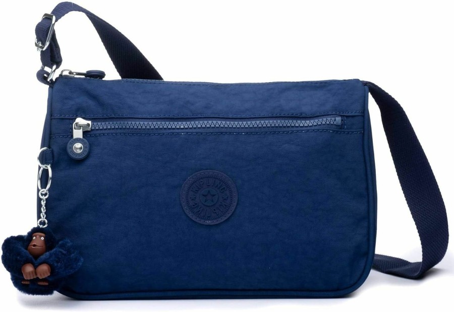 Kipling Kipling Womens Women'S Callie Bag, Organize Accessories, Spacious Interior, Adjustable Strap, Nyl Shoulder Bag, Ink Blue Tonal, 10.5 L X 7.5 H 4.5 D Us Shoulder Handbags