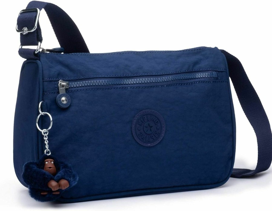 Kipling Kipling Womens Women'S Callie Bag, Organize Accessories, Spacious Interior, Adjustable Strap, Nyl Shoulder Bag, Ink Blue Tonal, 10.5 L X 7.5 H 4.5 D Us Shoulder Handbags