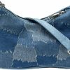 PHILITA Philita Women'S Vintage Classic Semi-Round Denim Crossbody Bag Shoulder Bag With Zip Closure Shoulder Handbags