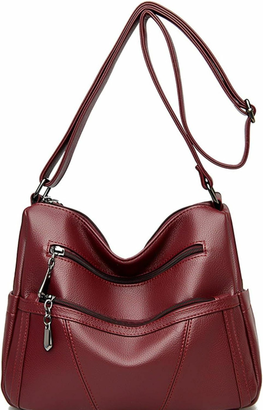 Oichy Oichy Crossbody Bags For Women Soft Pu Leather Purses And Handbags Multi Pocket Hobo Shoulder Bag Ladies Medium Purses Shoulder Handbags