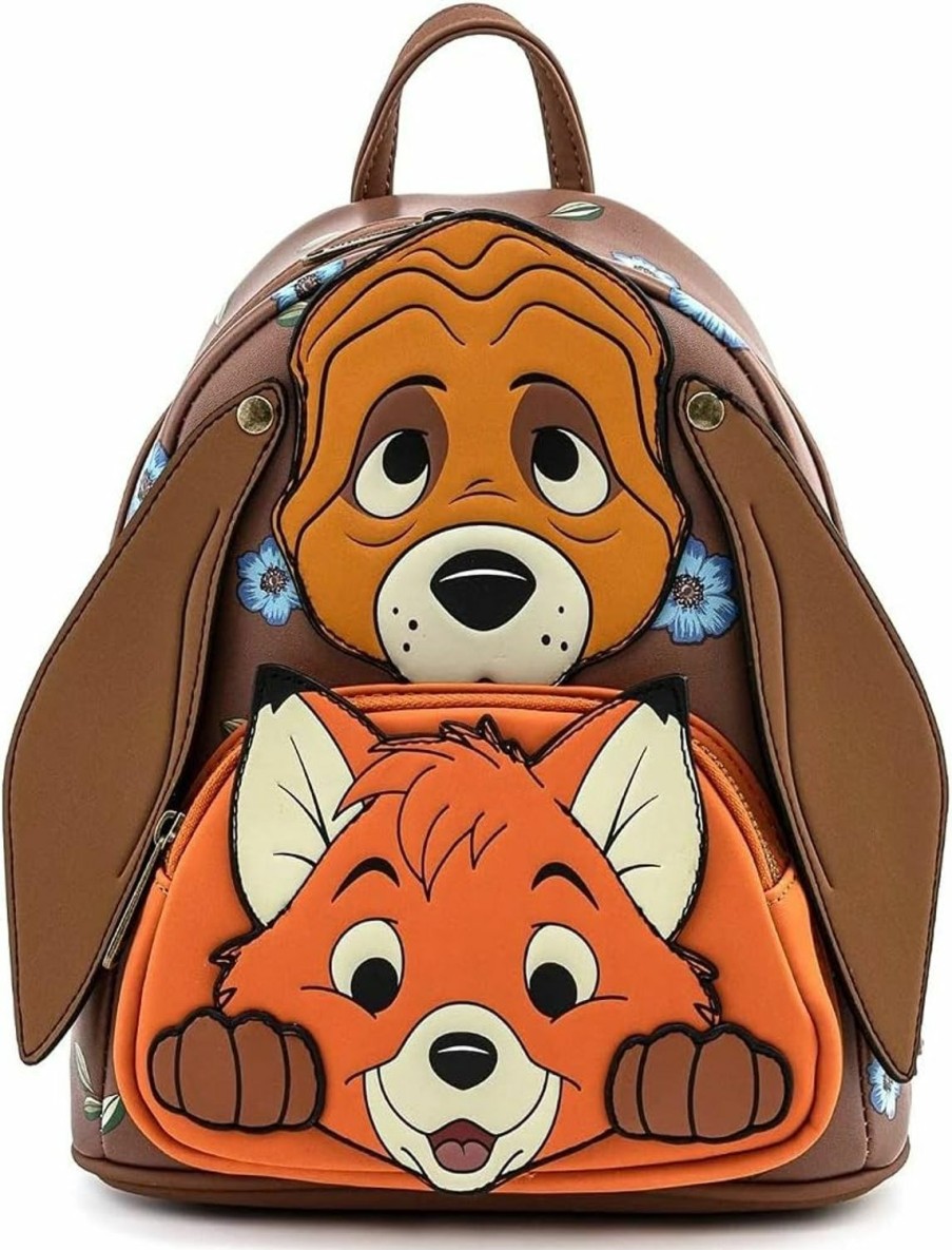 Loungefly Loungefly Disney Fox And Hound Todd And Cooper Cosplay Womens Double Strap Shoulder Bag Purse Shoulder Handbags