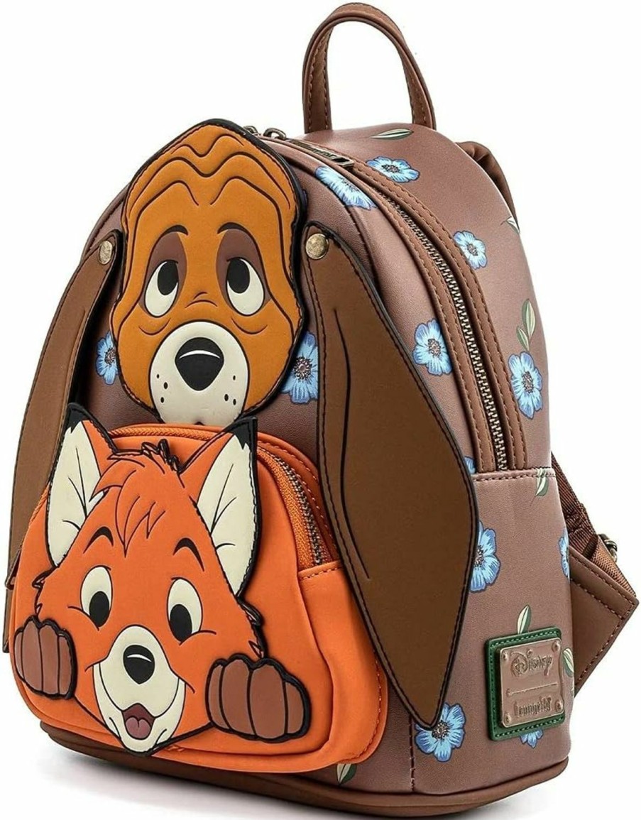 Loungefly Loungefly Disney Fox And Hound Todd And Cooper Cosplay Womens Double Strap Shoulder Bag Purse Shoulder Handbags