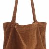 TCHH-DayUp Tchh-Dayup Corduroy Tote Bag For Women Girl Canvas Handbags Shoulder Purse Shoulder Handbags