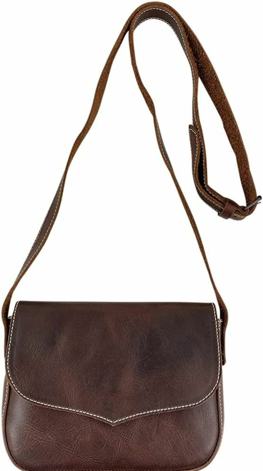 Hide & Drink Hide & Drink, Shoulder Bag Handmade From Full Grain Leather - Bourbon Brown Shoulder Handbags