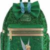 Loungefly Loungefly Tinkerbell Green Sequin Mini Double Strap Shoulder Bag Shoulder Handbags