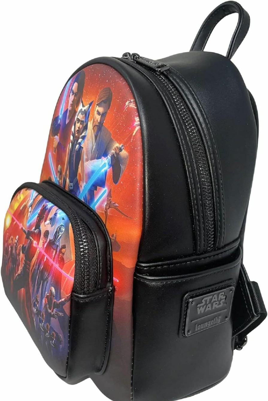 Loungefly Loungefly Star Wars The Clone Wars Lightsabers Womens Double Strap Shoulder Bag Purse Shoulder Handbags