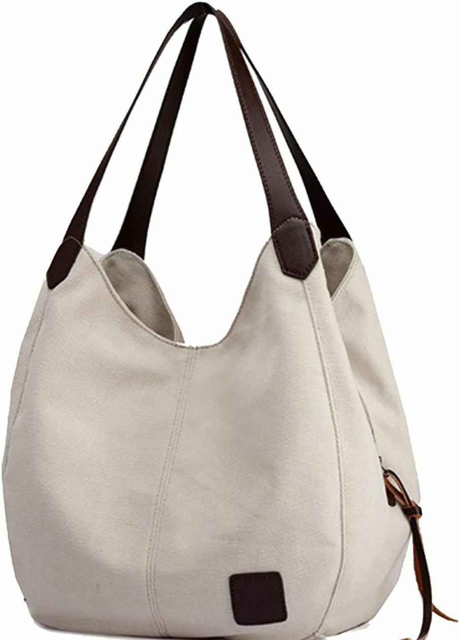 TCHH-DayUp Tchh-Dayup Hobo Purses For Women Canvas Tote Shoulder Bags Cotton Handbags Shoulder Handbags