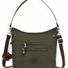 Kipling Kipling Womens Women'S Belammie Handbag, Organize Accessories, Spacious Interior, Removable Strap, Nylon T Shoulder Bag, Jaded Green Tonal, 10.5 L X 11 H 4 D Us Shoulder Handbags