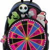 Loungefly Loungefly Disney Nightmare Before Christmas Oogie Boogie Wheel Womens Double Strap Shoulder Bag Purse Shoulder Handbags